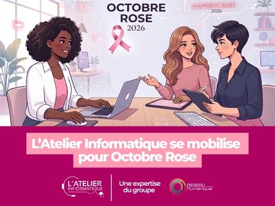 photo : L’Atelier Informatique se mobilise pour Octobre Rose